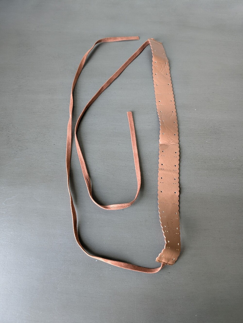 Lascana Scalloped Waist Belt Brown Size XS